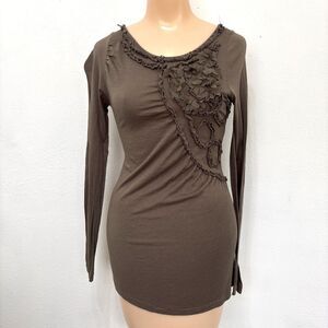 Womens Forest Fairy Y2K Whimsigoth Top Small Cottage Coquette Dainty Indie